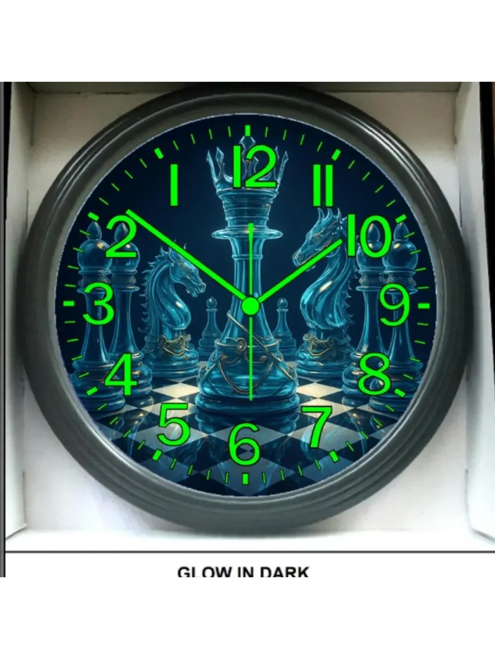 Glow-in-Dark Reverse Clock Chess Board - Ancient Wisdom Meets Modern Gaming